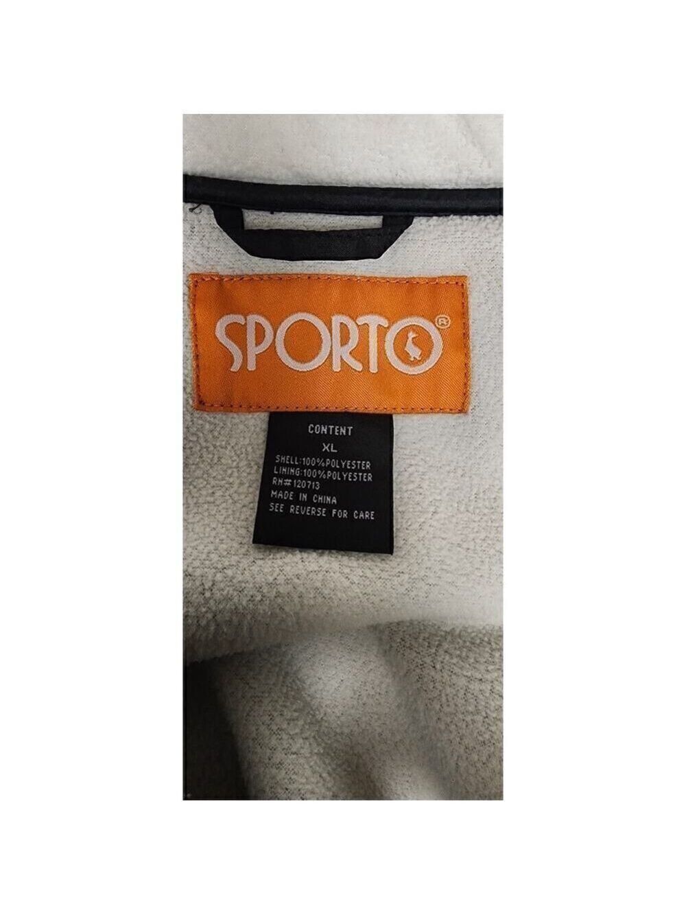 Sporto Long Sleeve Womens Colorblock Back/Ivory Jacket Size XL - Picture 5 of 7